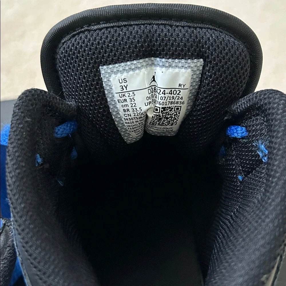 Nike Air Jordan | 1 Mid GS Blue Sneakers | 3 Y